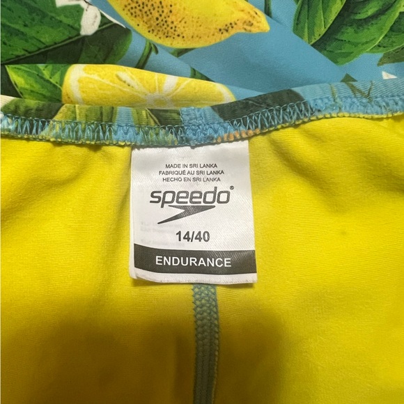 COPY - Speedo Turnz Lemon Print One Piece Swimsuit Size 14/40 - Picture 9 of 9